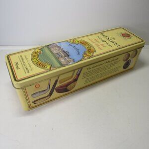 Glenlivet Whisky Metal Tin Vintage 1980s, St Andrews Classic Golf Course Sports